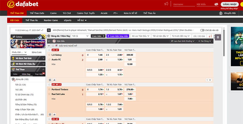 Hướng dẫn tham gia cá độ bóng đá tại Dafabet